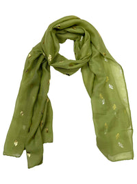 Gold Foil Bees Scarves