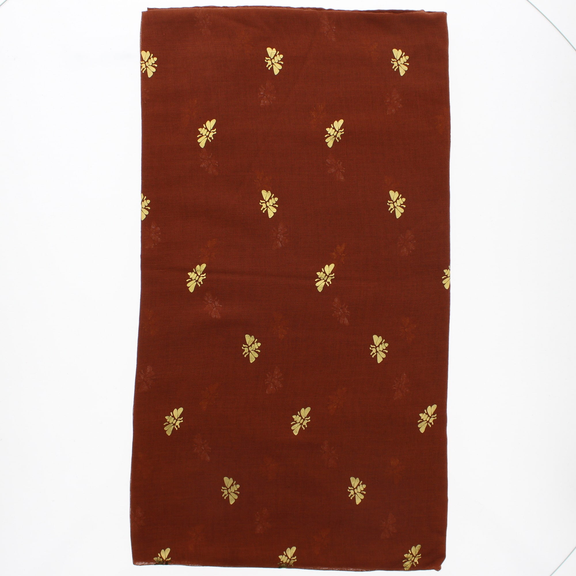 Gold Foil Bees Scarves
