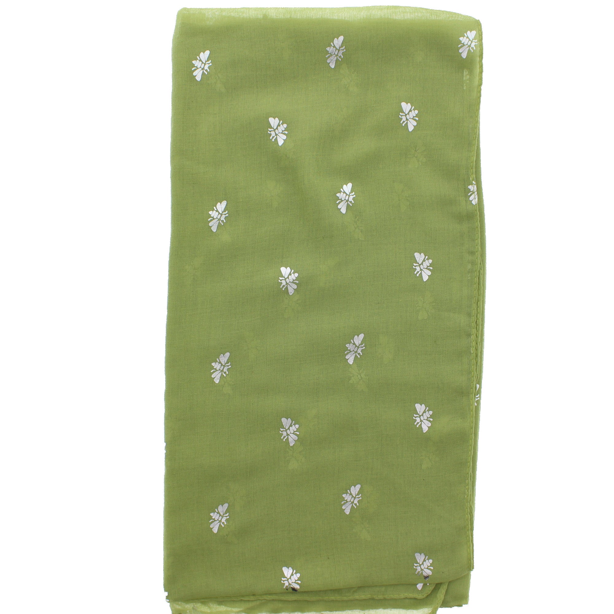 Silver Foil Bees Scarves