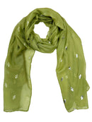 Silver Foil Bees Scarves