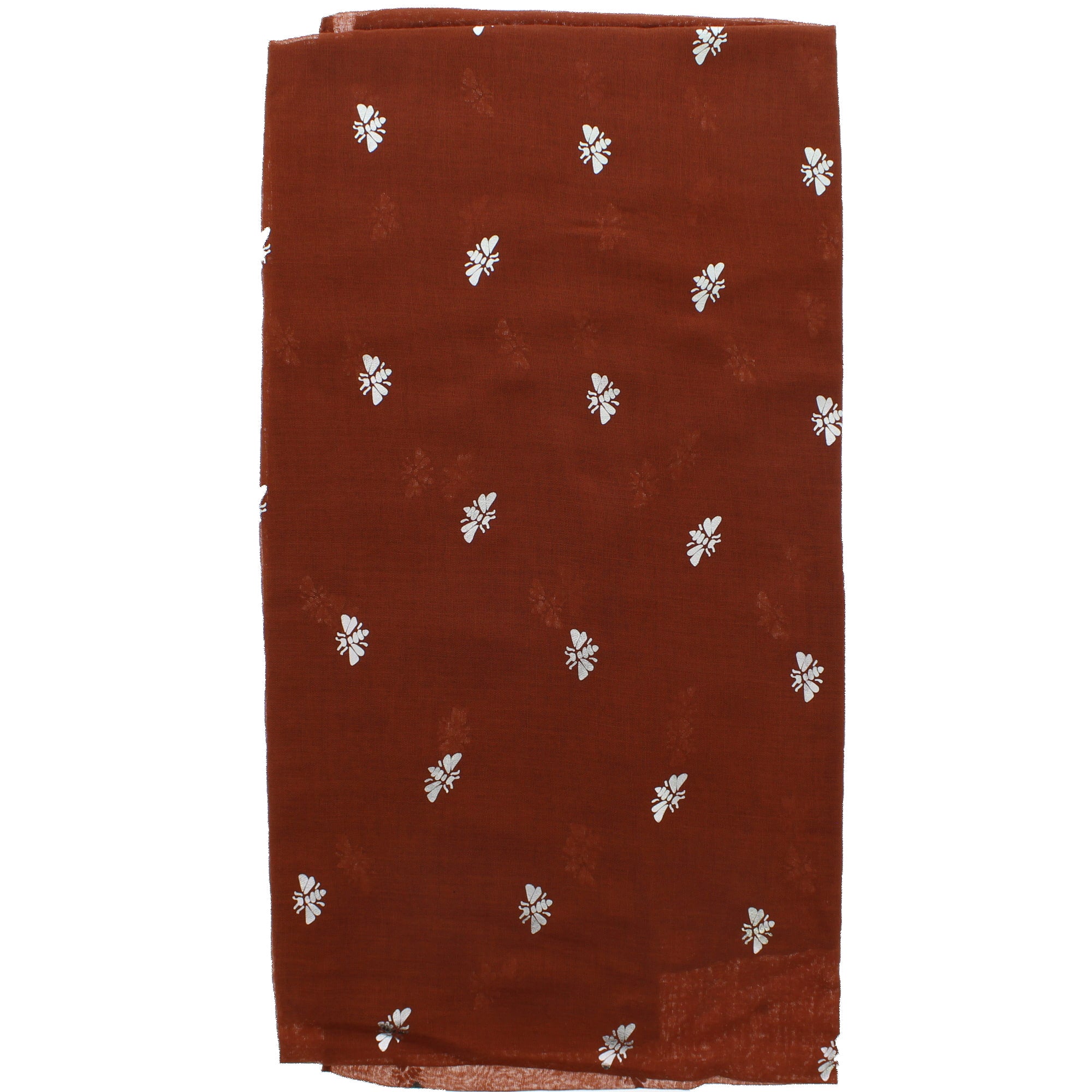 Silver Foil Bees Scarves