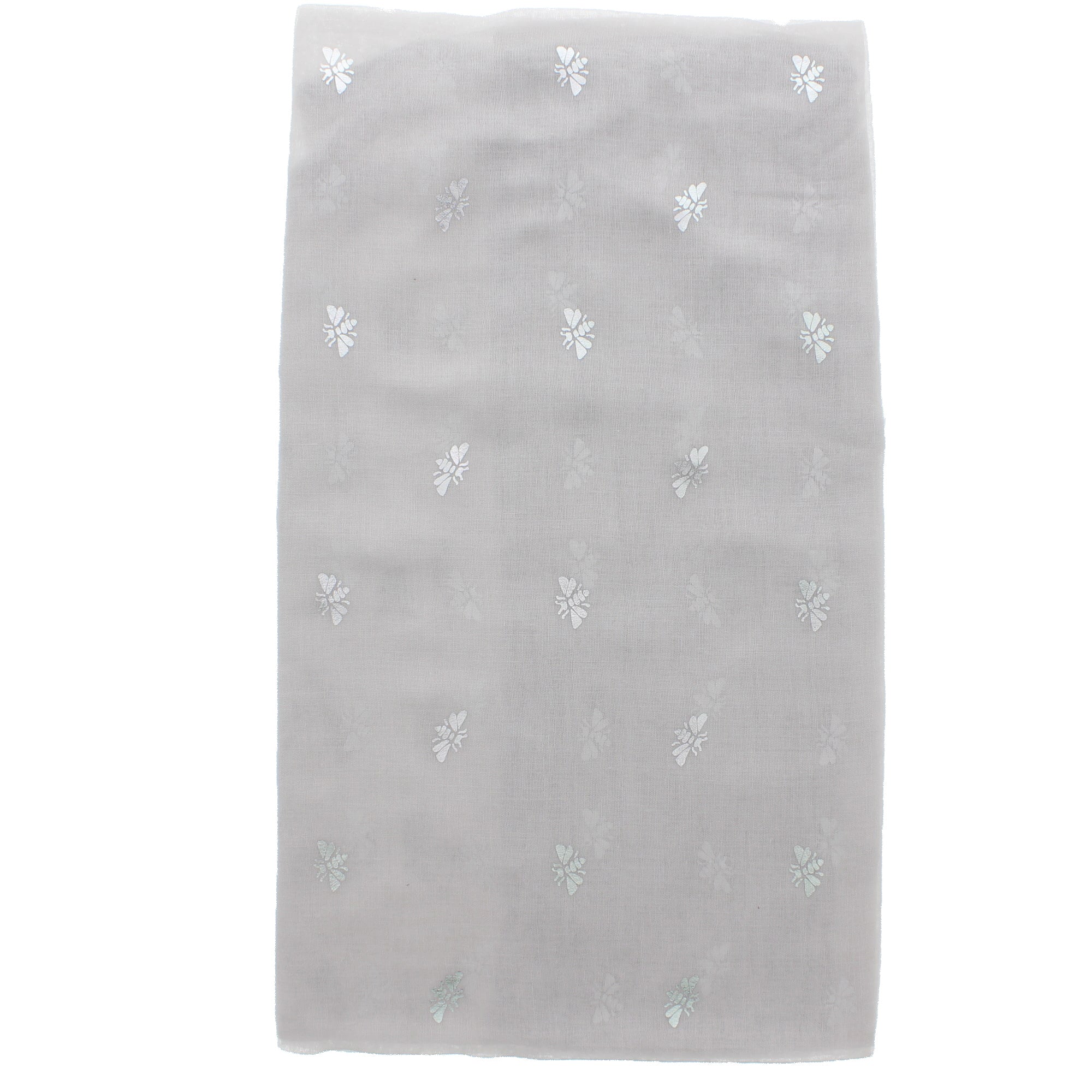 Silver Foil Bees Scarves
