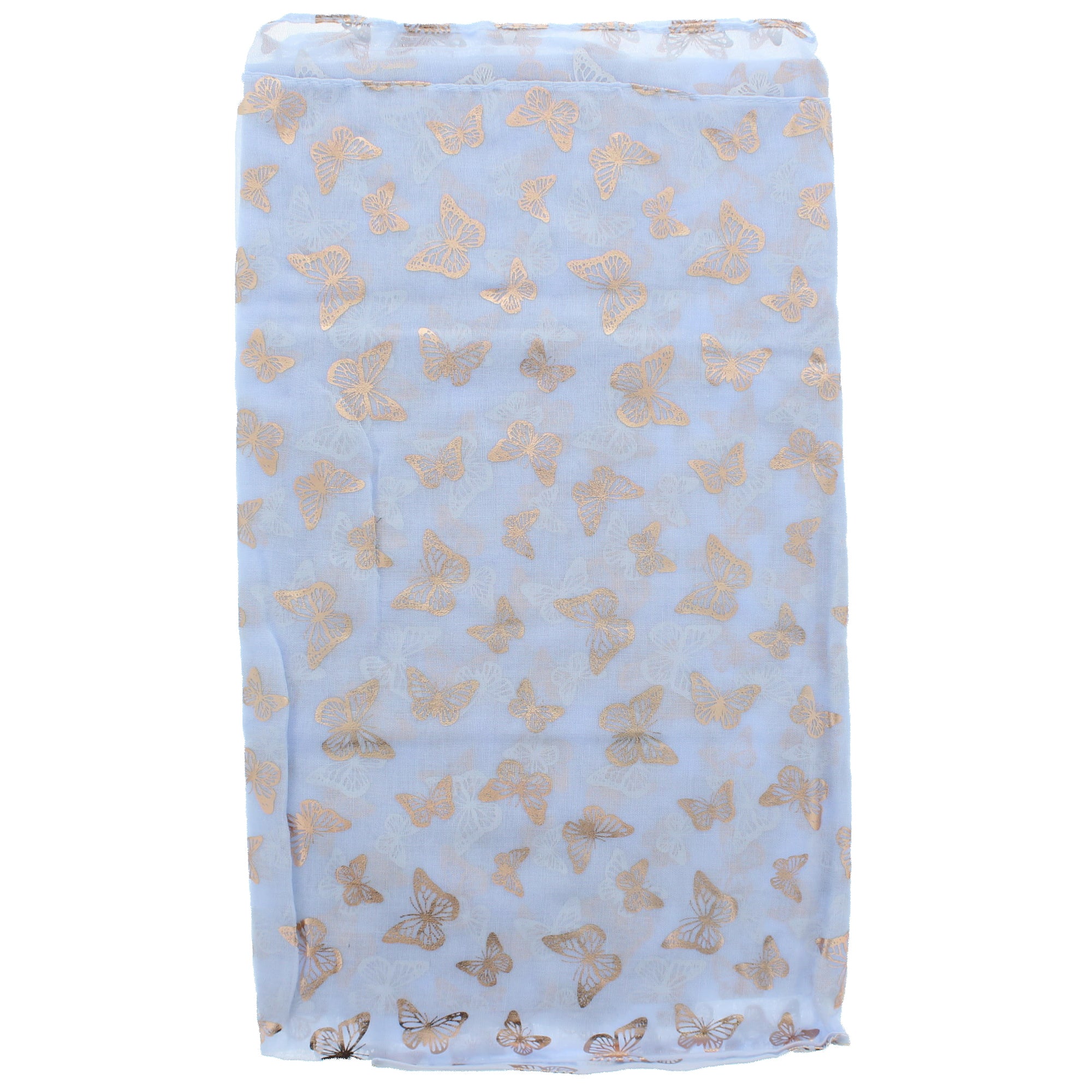 Mini Gold Foil Butterflies Scarves