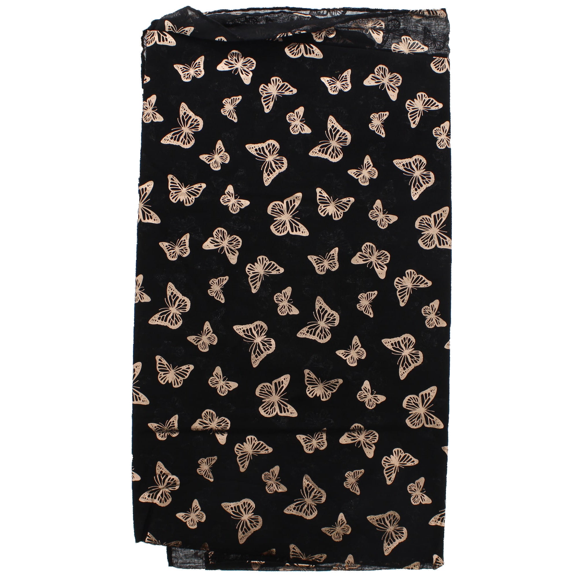 Mini Gold Foil Butterflies Scarves