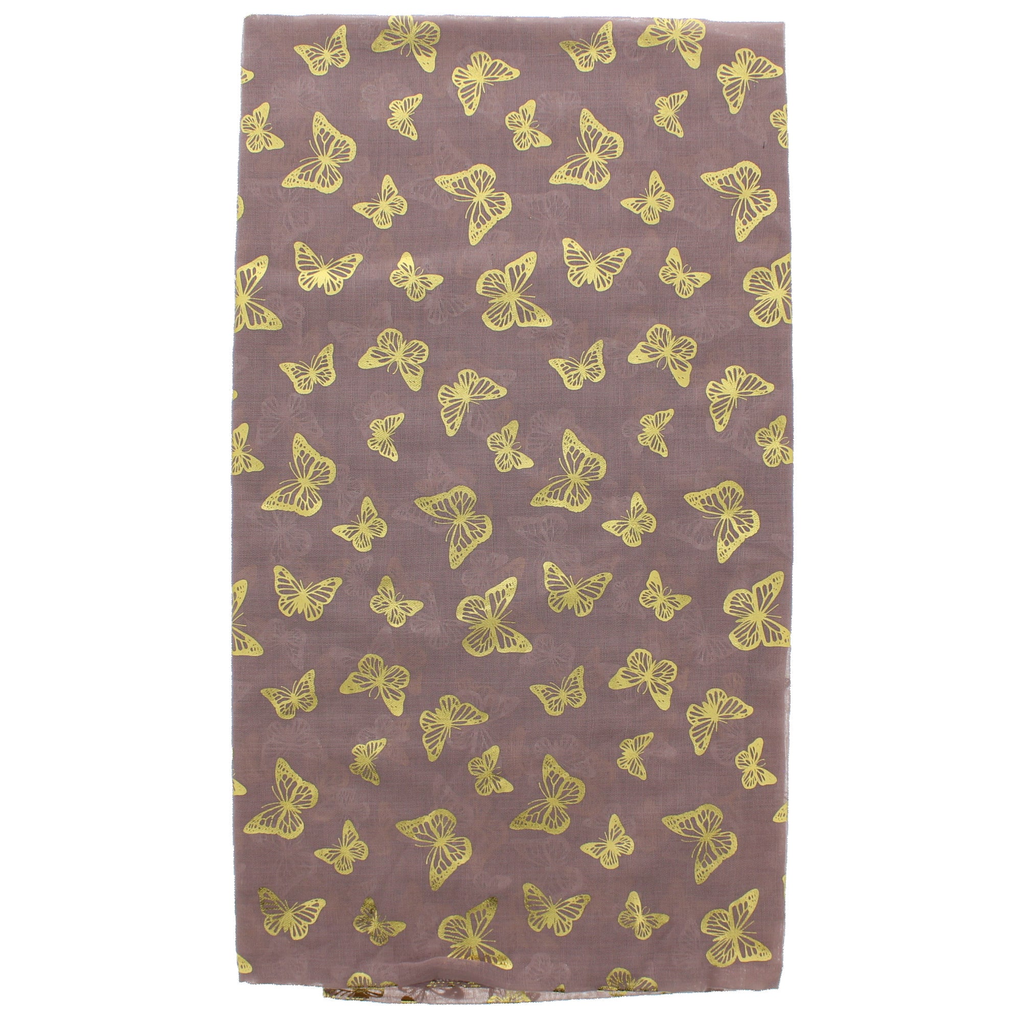 Mini Gold Foil Butterflies Scarves