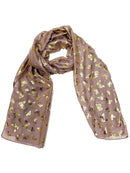 Mini Gold Foil Butterflies Scarves