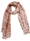 Mini Gold Foil Butterflies Scarves