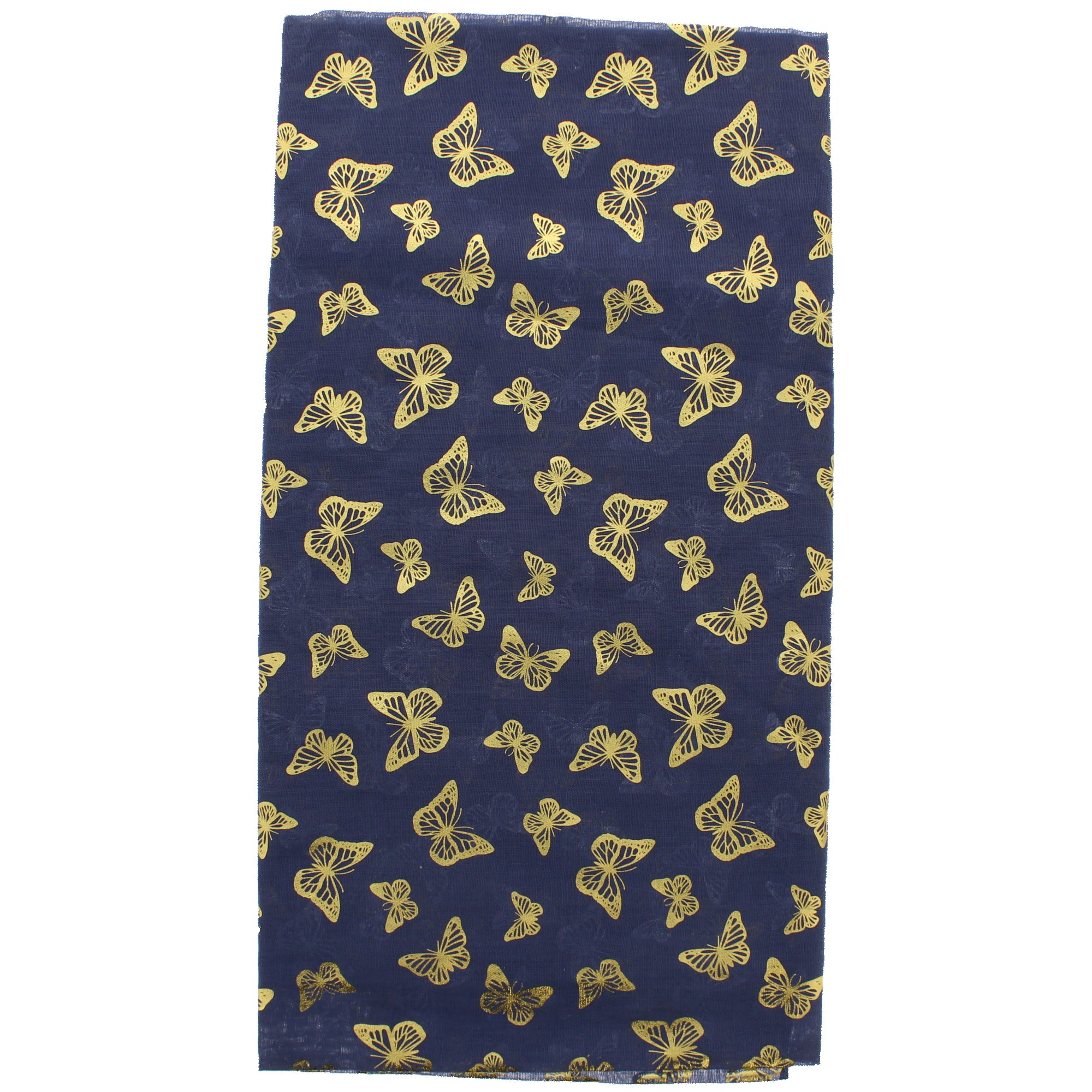 Mini Gold Foil Butterflies Scarves