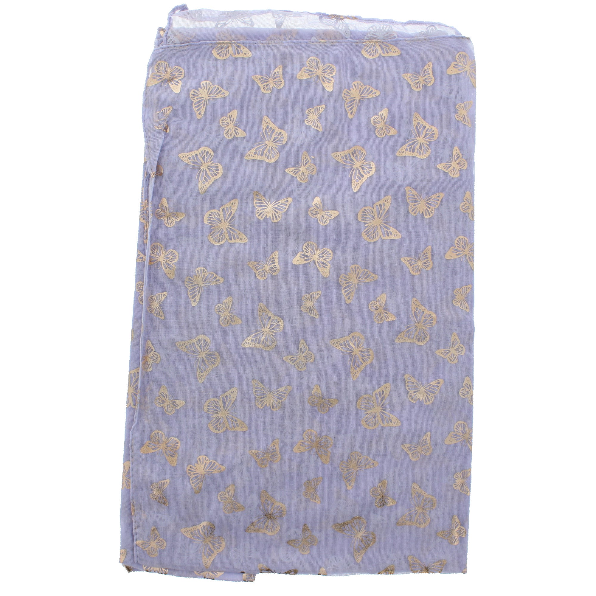 Mini Gold Foil Butterflies Scarves