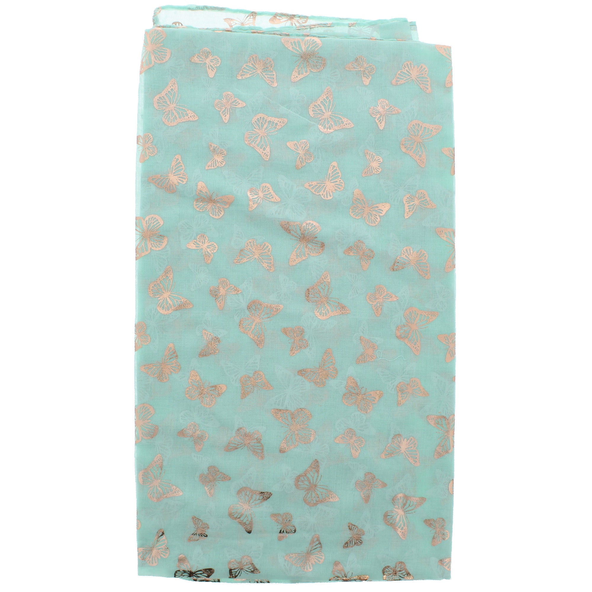 Mini Gold Foil Butterflies Scarves