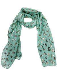 Mini Gold Foil Butterflies Scarves