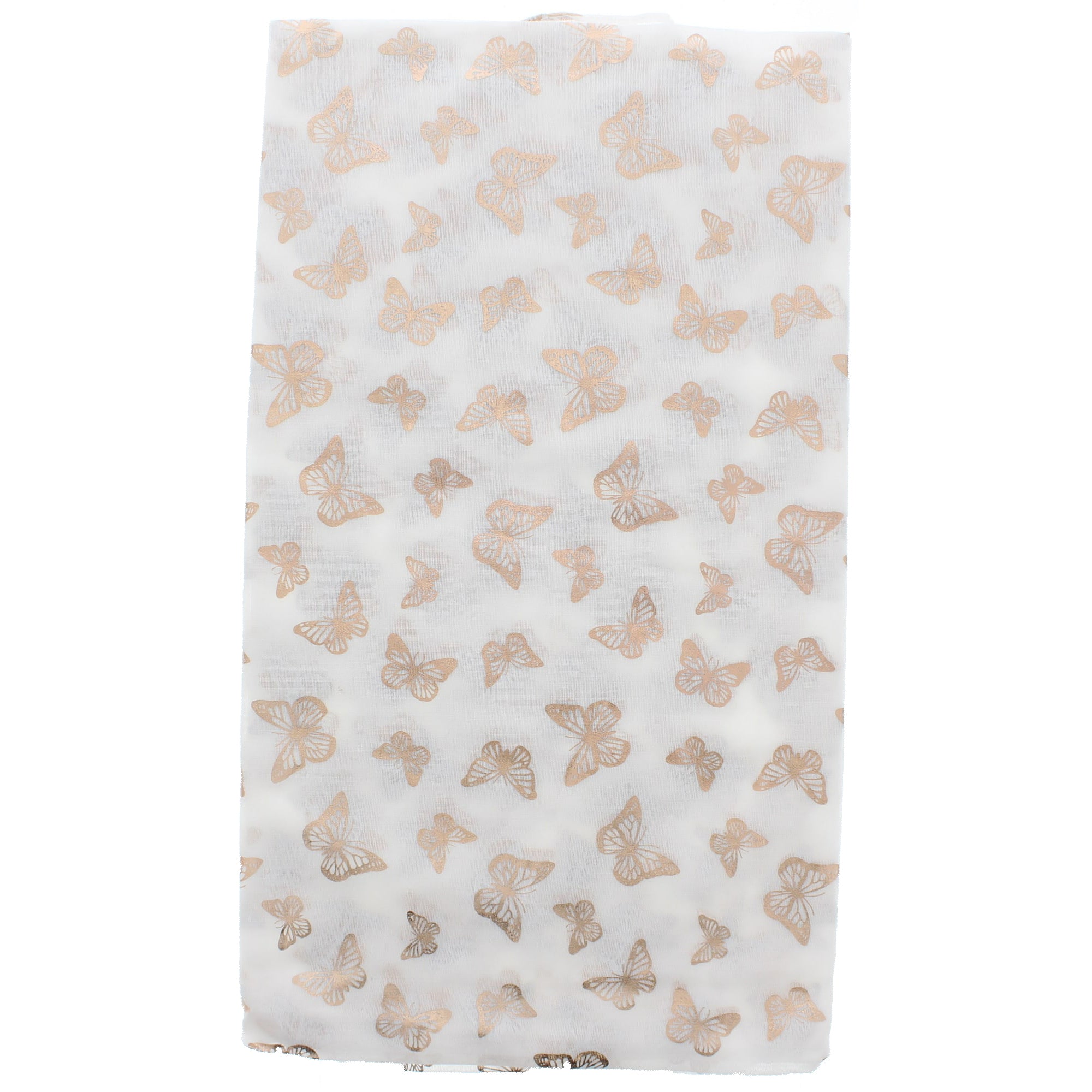 Mini Gold Foil Butterflies Scarves
