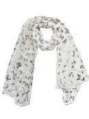 Mini Gold Foil Butterflies Scarves