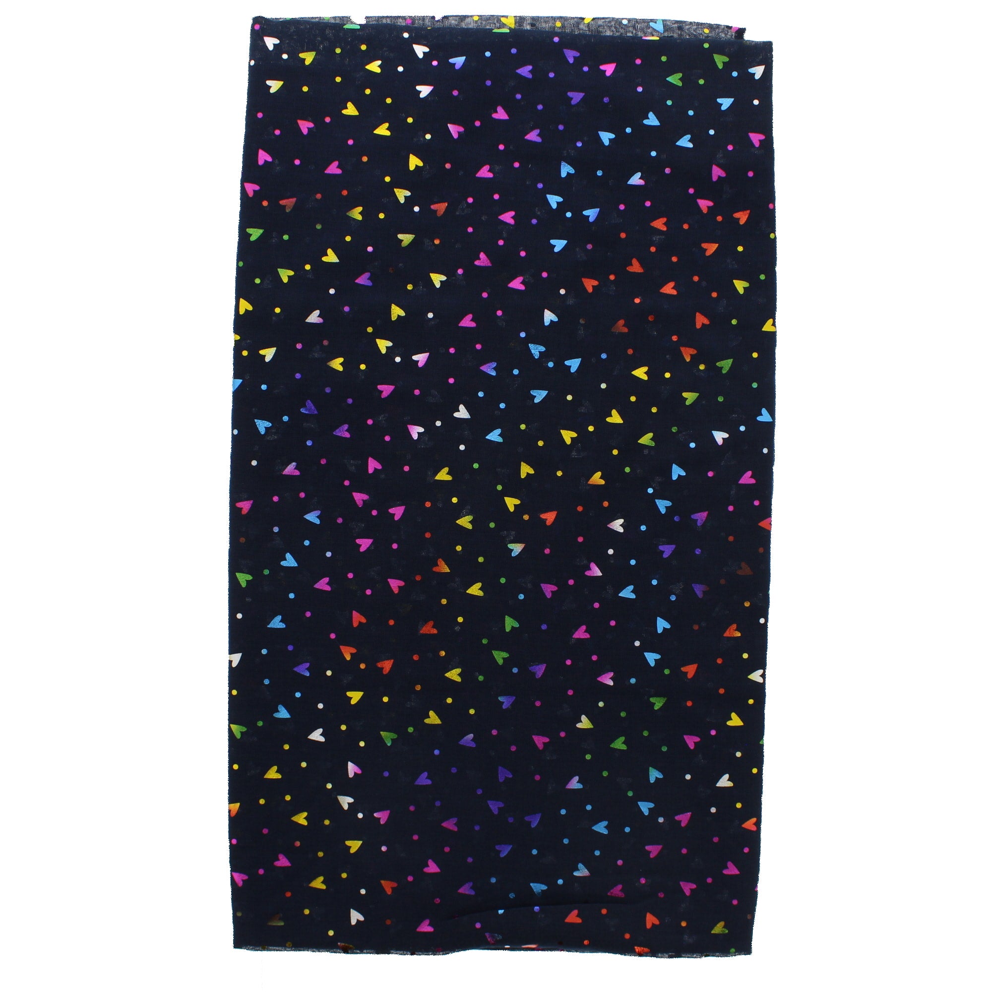 Rainbow Foil Hearts Scarves