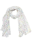 Rainbow Foil Hearts Scarves