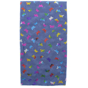 Scarf with Mini Rainbow Foil Butterflies