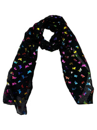 Mini Rainbow Foil Butterflies Scarves
