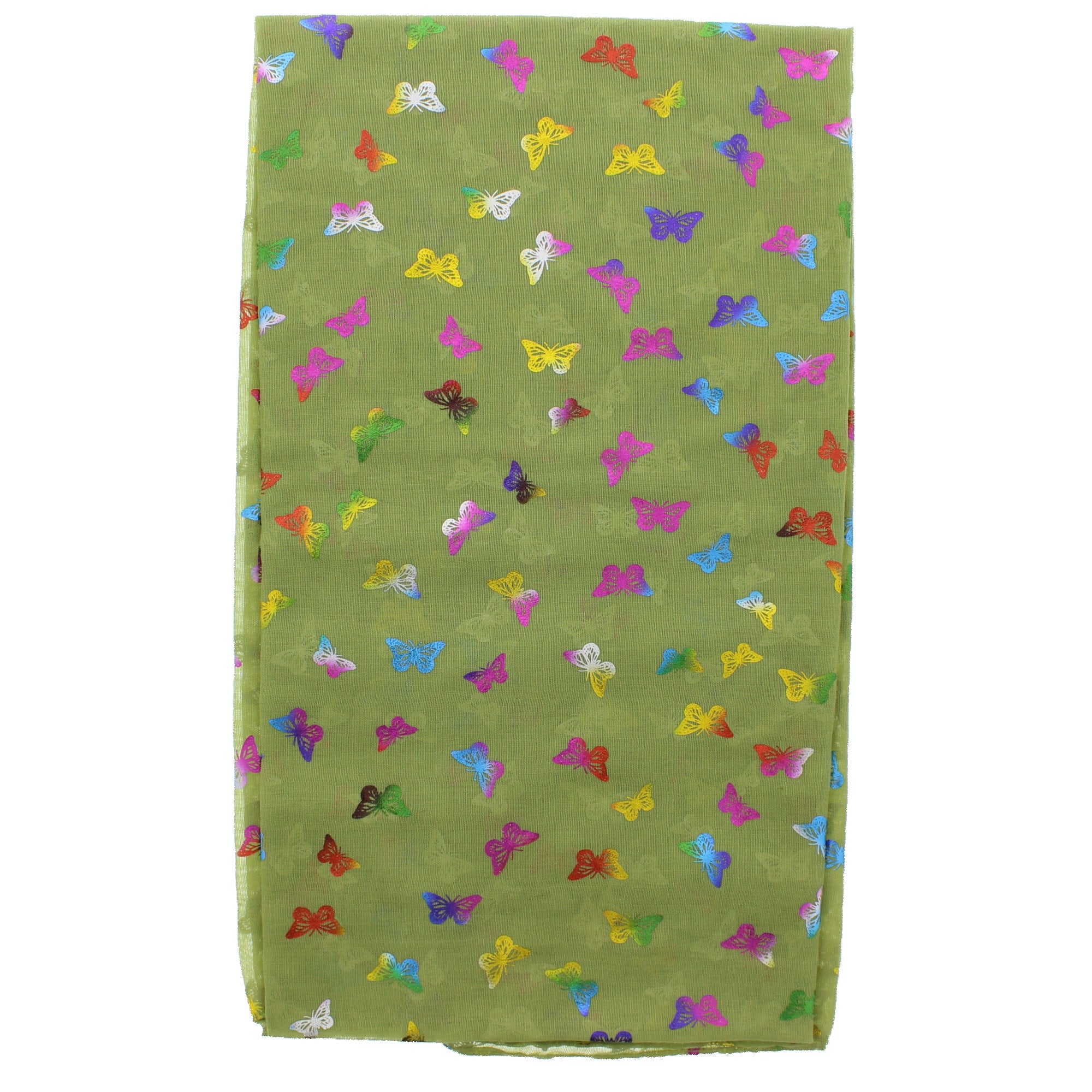 Mini Rainbow Foil Butterflies Scarves