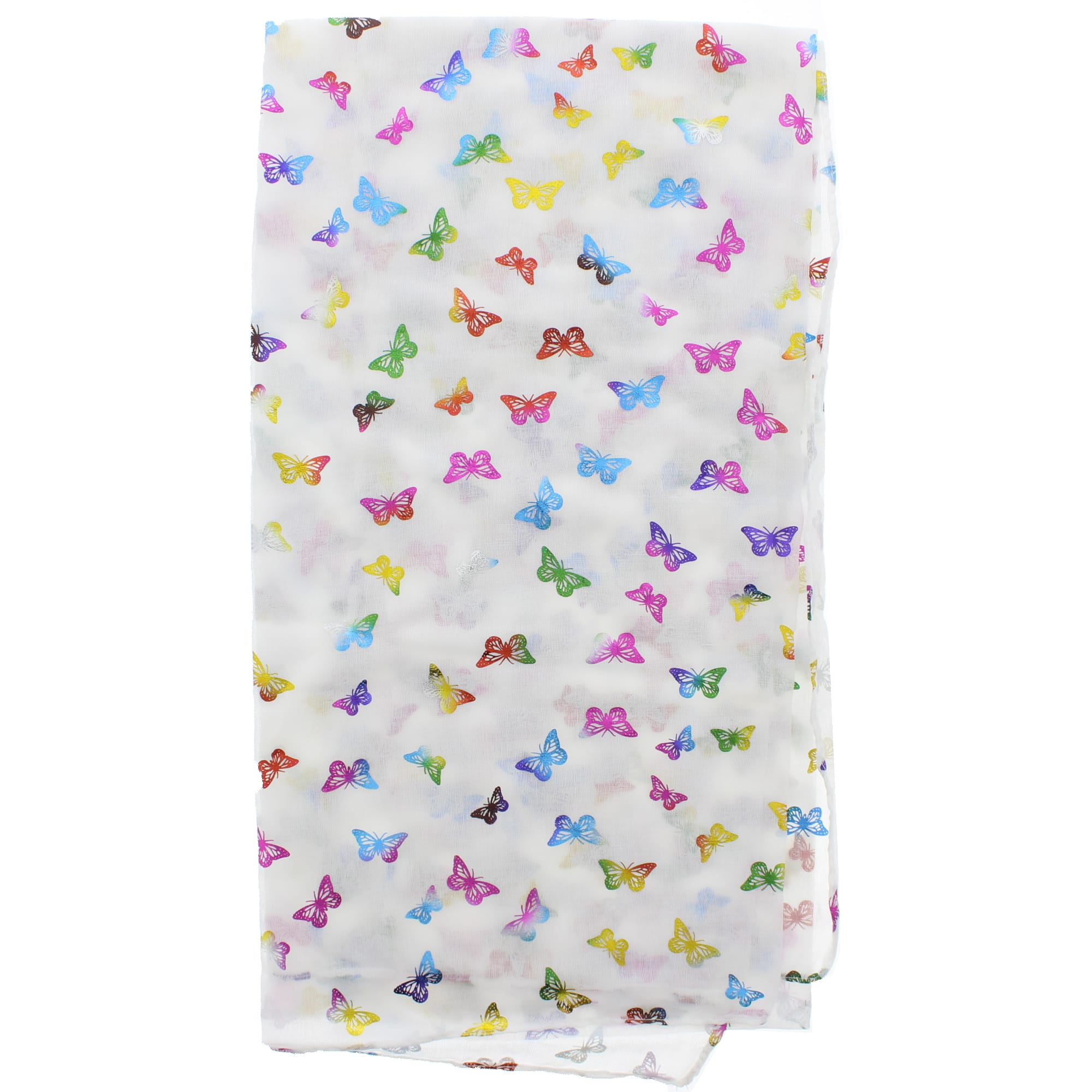 Mini Rainbow Foil Butterflies Scarves