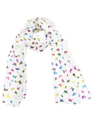 Mini Rainbow Foil Butterflies Scarves
