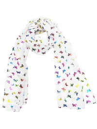 Mini Rainbow Foil Butterflies Scarves