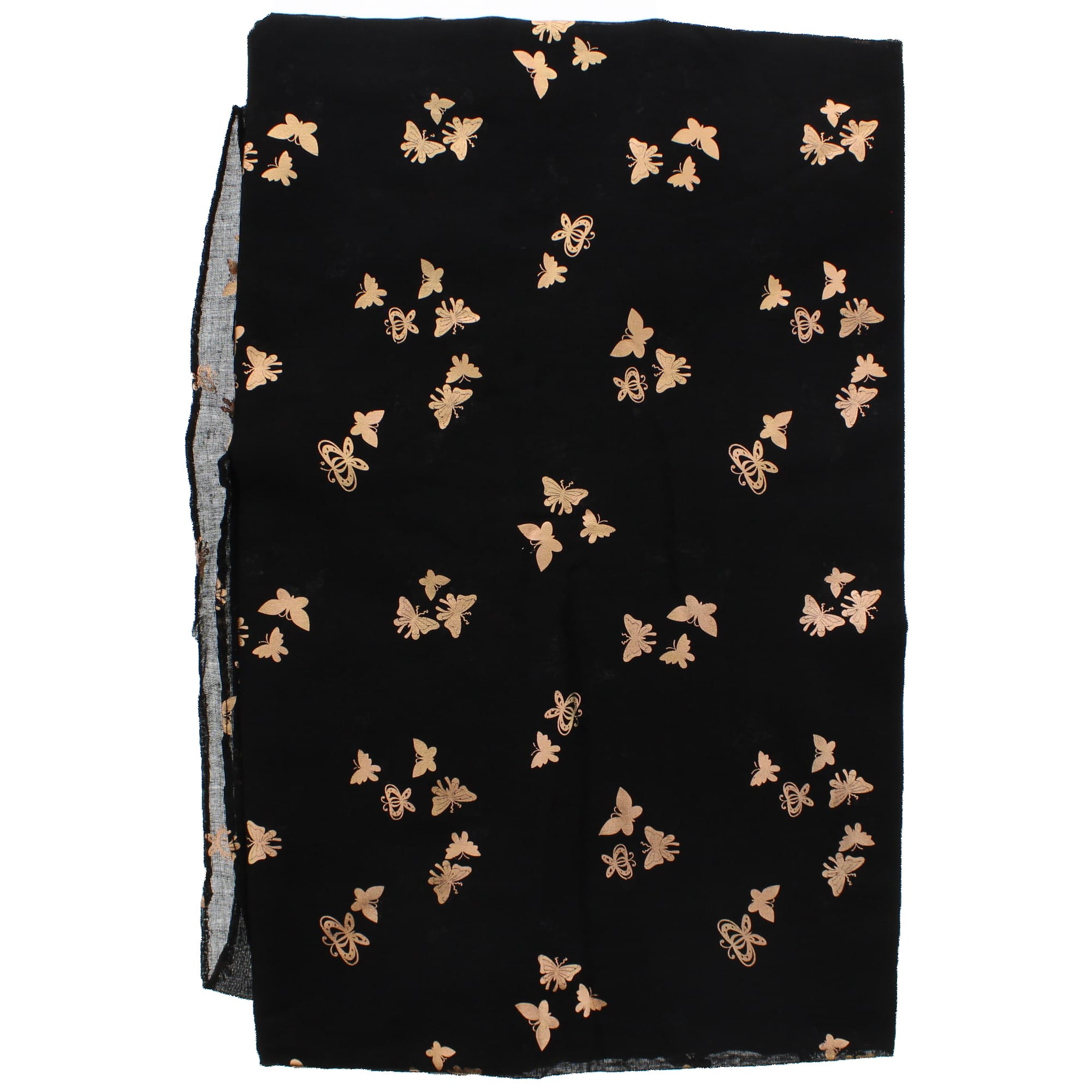 Tiny Gold Foil Butterflies Scarves