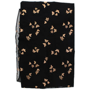 Scarf with Tiny Gold Foil Butterflies