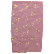 Scarf with Tiny Gold Foil Butterflies