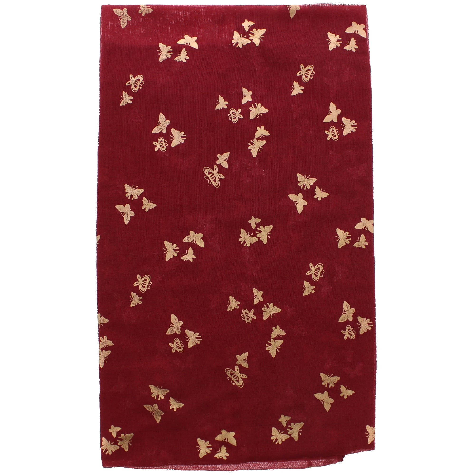 Tiny Gold Foil Butterflies Scarves