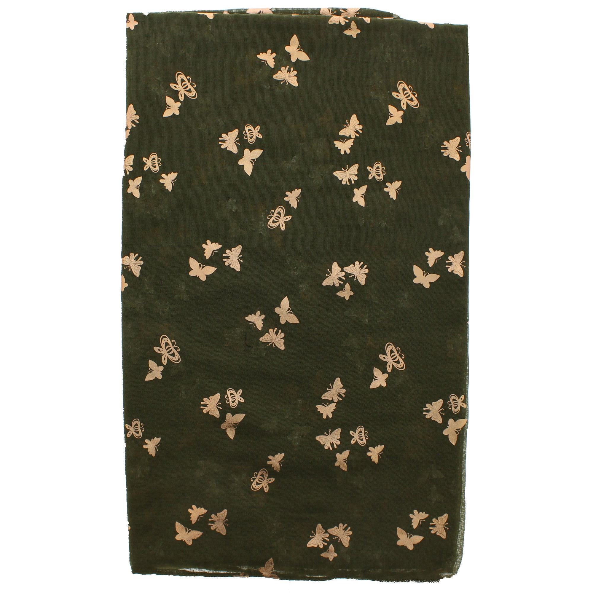 Tiny Gold Foil Butterflies Scarves
