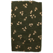 Scarf with Tiny Gold Foil Butterflies