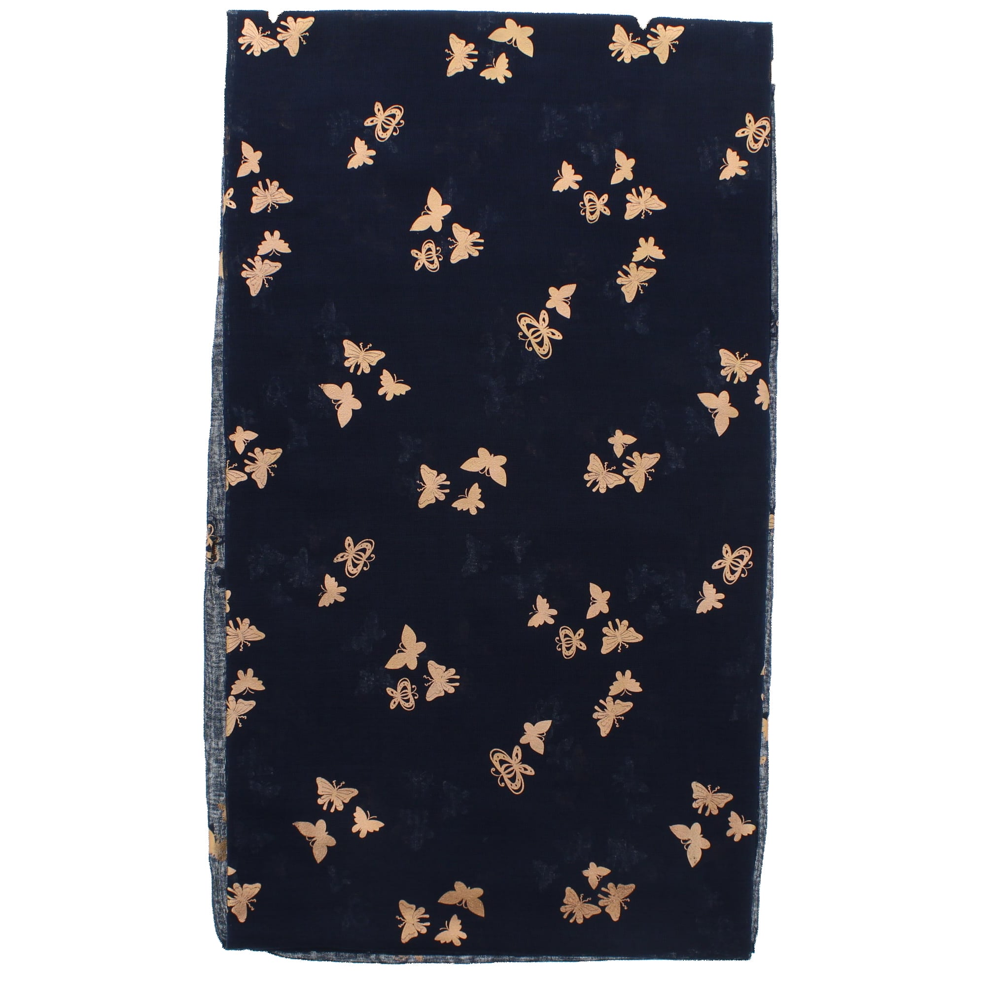 Tiny Gold Foil Butterflies Scarves