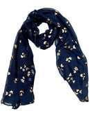 Tiny Gold Foil Butterflies Scarves