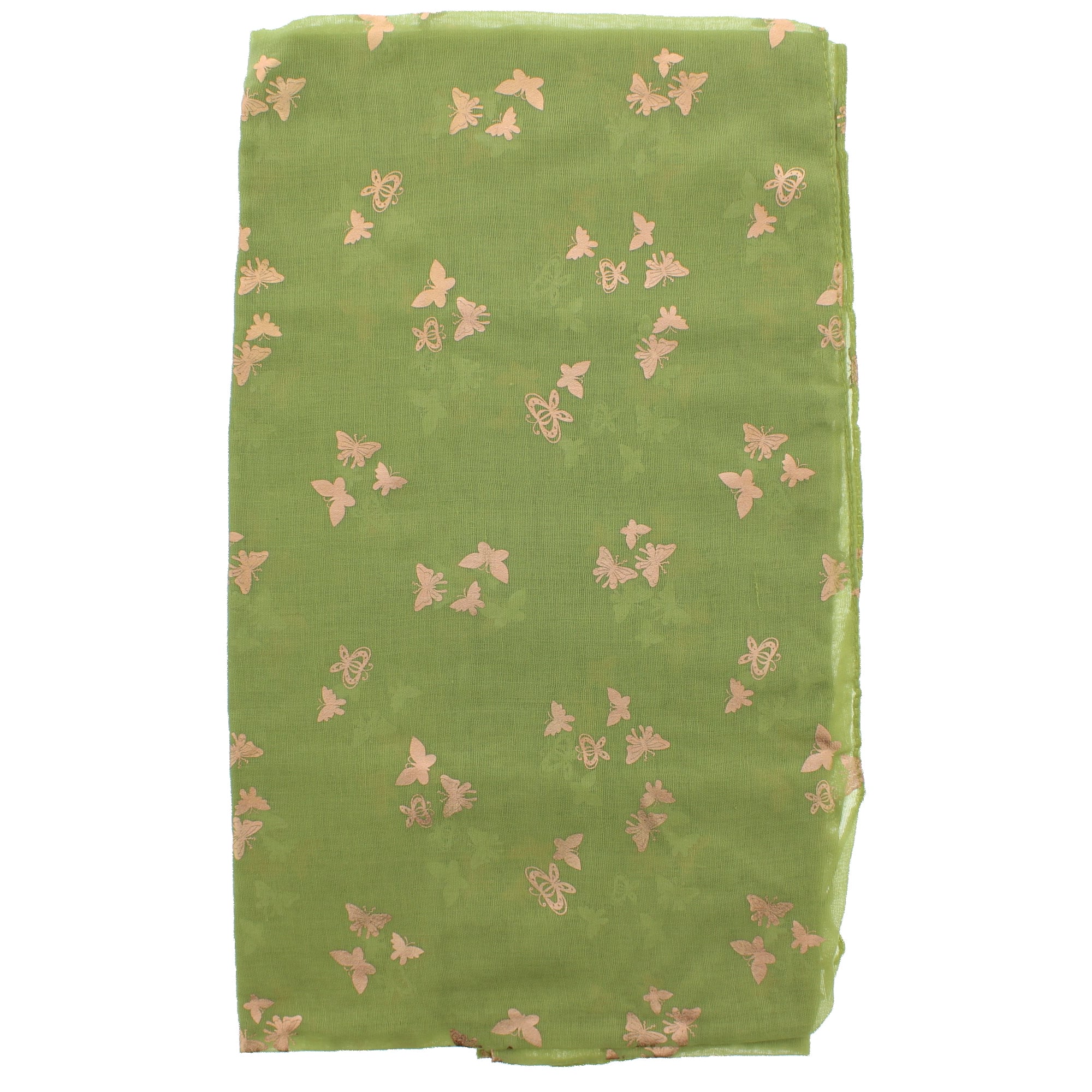 Tiny Gold Foil Butterflies Scarves