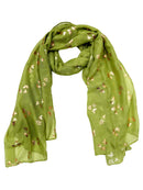 Tiny Gold Foil Butterflies Scarves