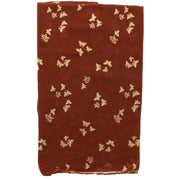 Scarf with Tiny Gold Foil Butterflies
