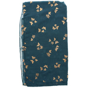 Scarf with Tiny Gold Foil Butterflies
