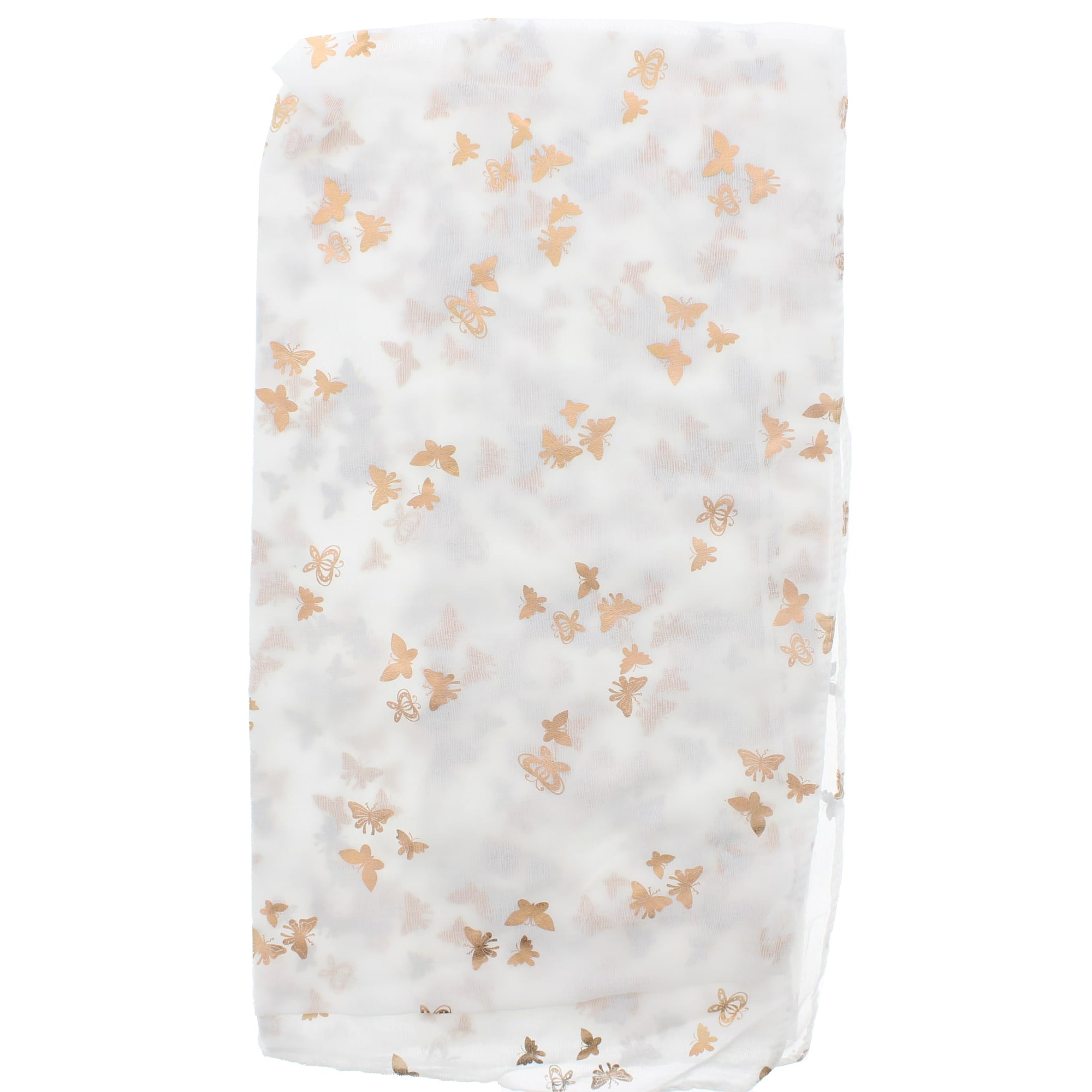 Tiny Gold Foil Butterflies Scarves