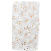 Scarf with Tiny Gold Foil Butterflies
