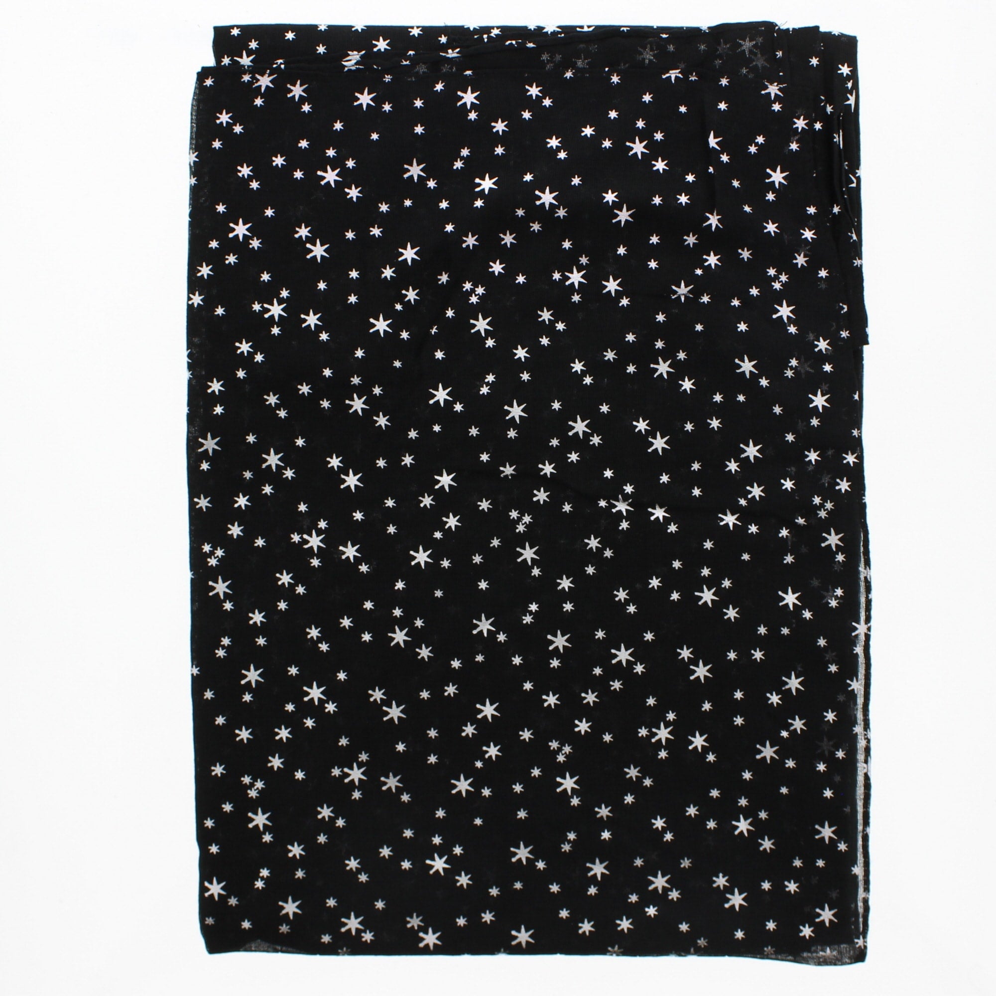 Silver Foil Stars Scarves