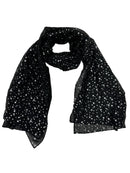 Silver Foil Stars Scarves