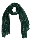 Silver Foil Stars Scarves