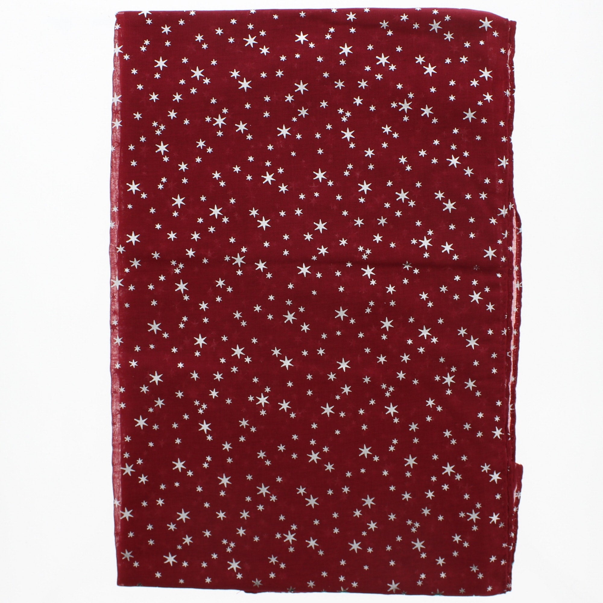 Silver Foil Stars Scarves