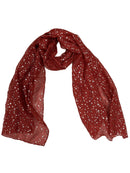 Silver Foil Stars Scarves