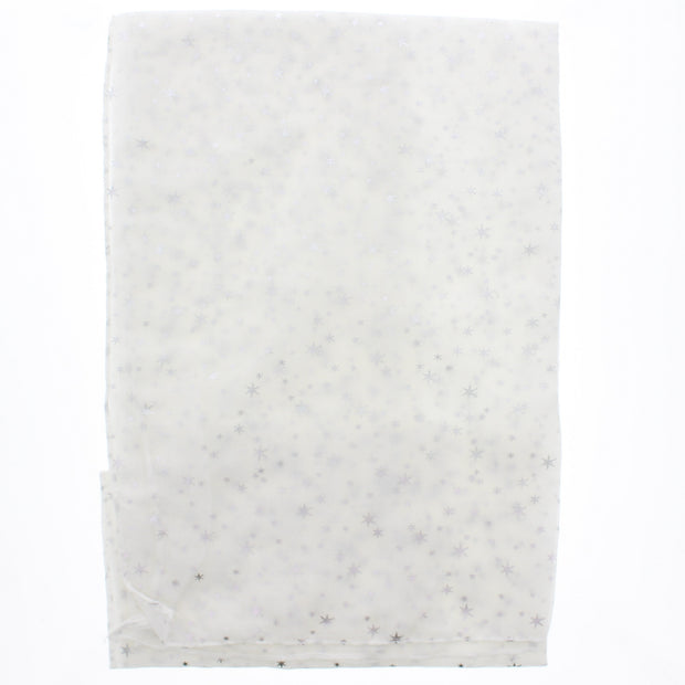 Scarf with Silver Foil Stars
