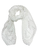 Silver Foil Stars Scarves