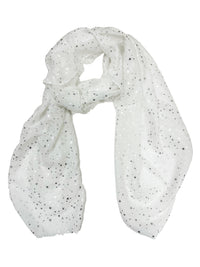 Silver Foil Stars Scarves