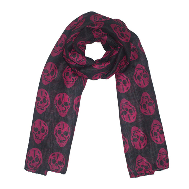 Skull Print Scarf