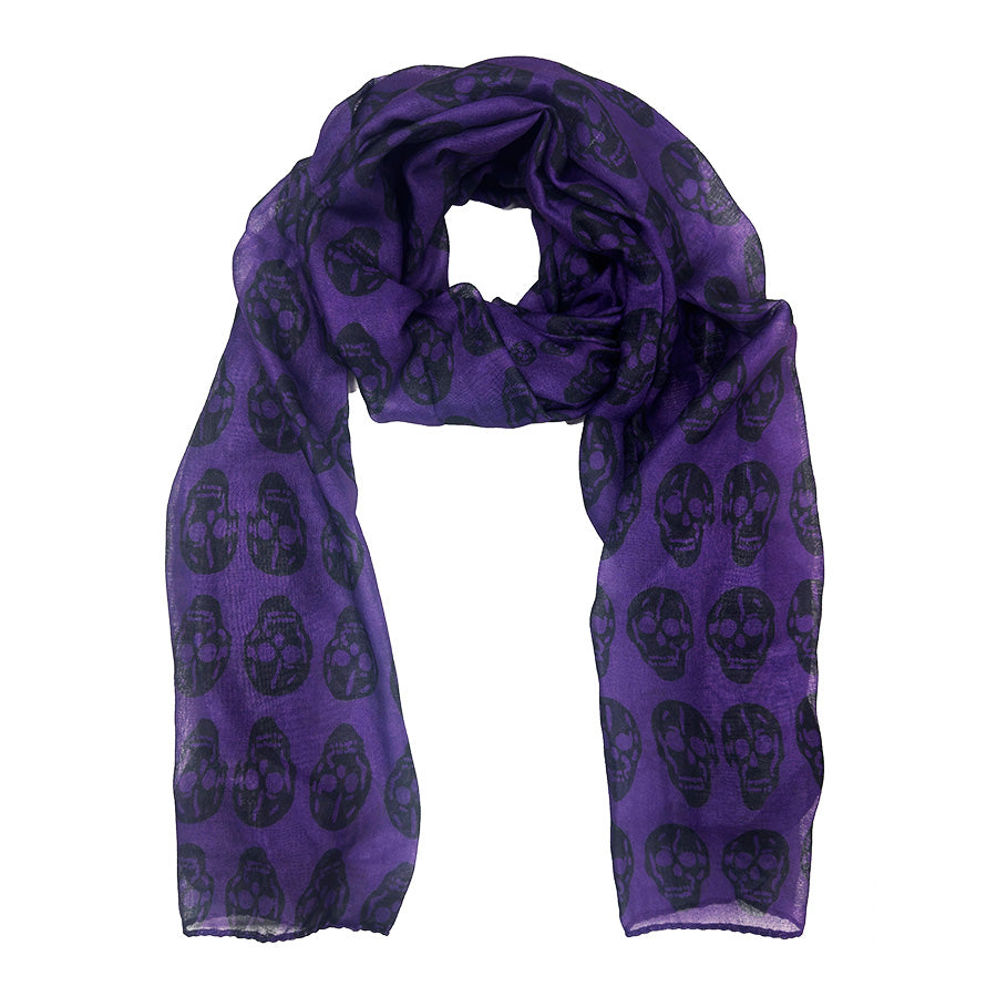 Skull Print Scarf