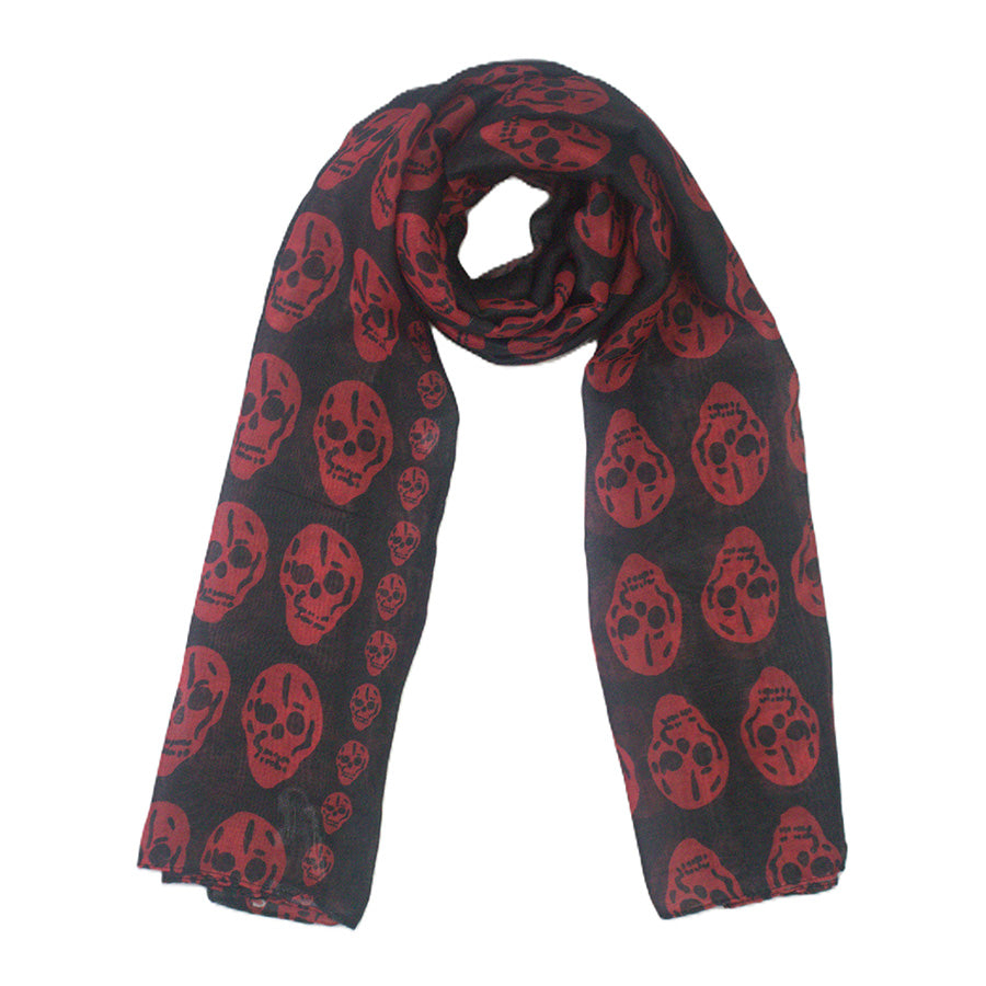Skull Print Scarf